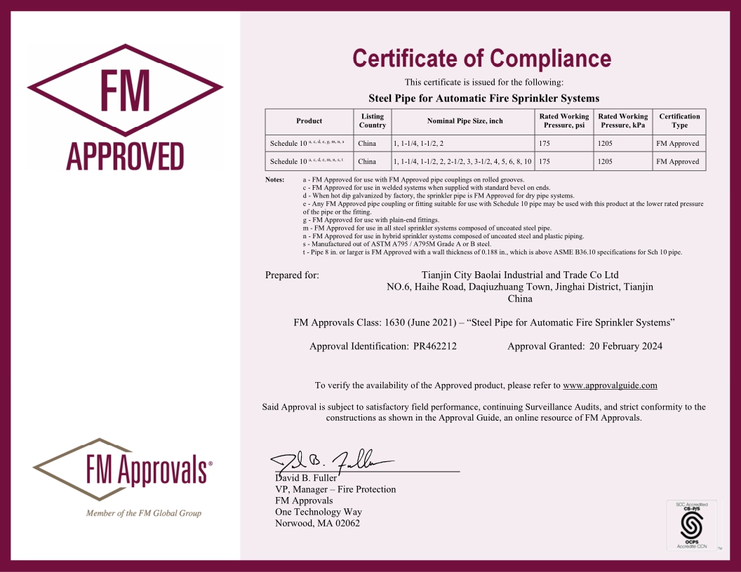 FM Approvals